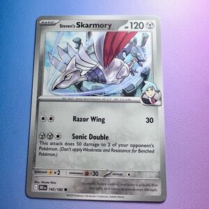 steven’s skarmory - 142/182 (common) — pokemon: destined rivals